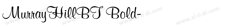 MurrayHillBT Bold字体转换